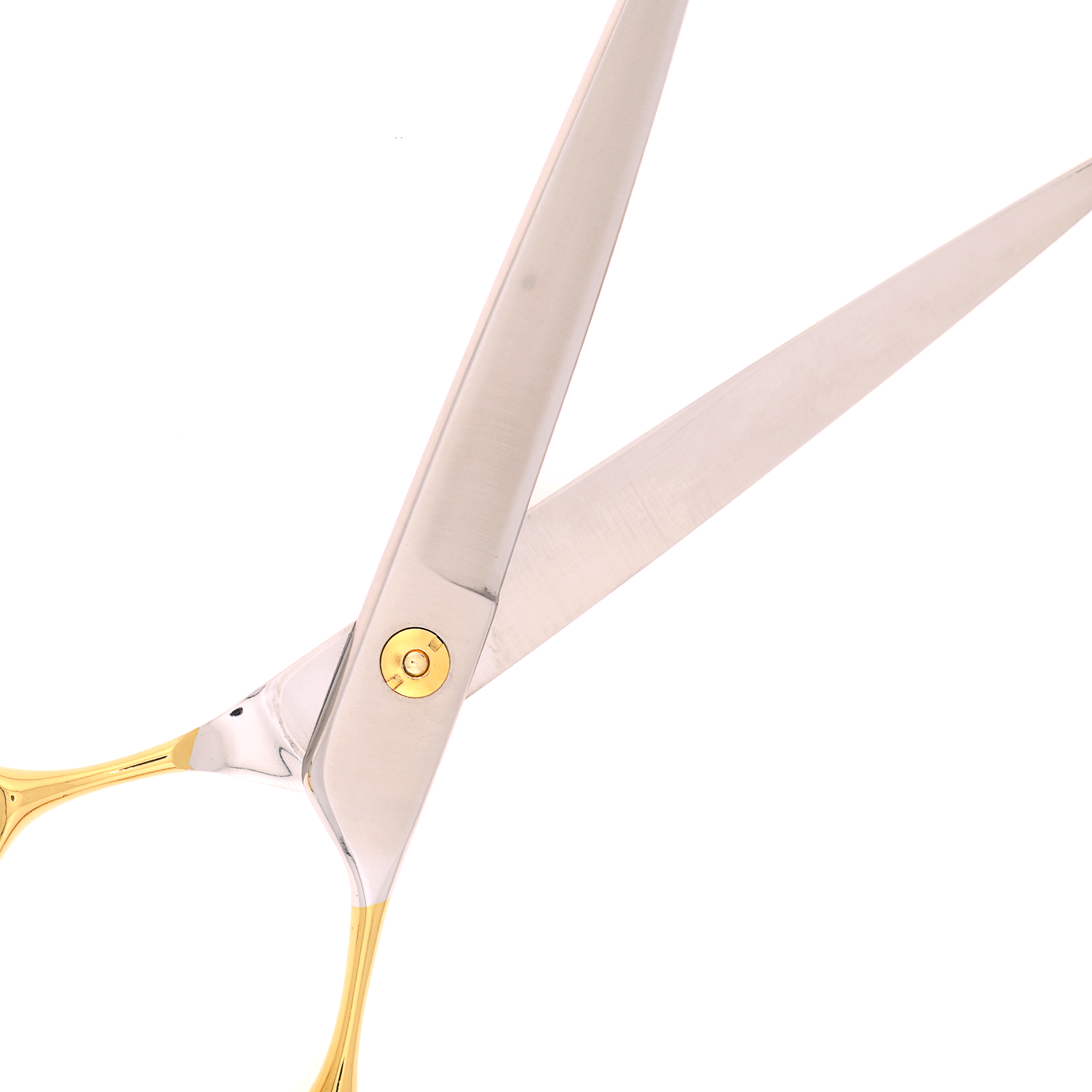 Titan Shears - Straight Golden Handle Ergonomic 440C Convex RH OFF 7.5" image 3